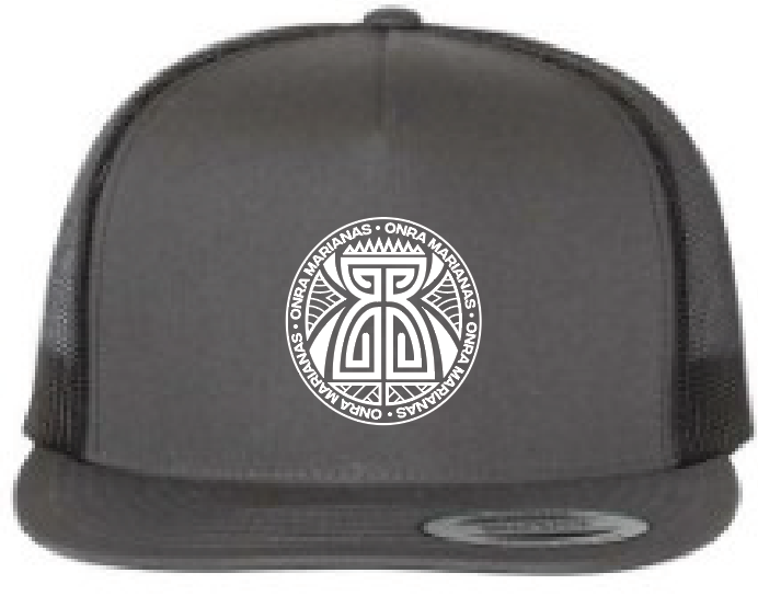 Grey & Black Hat with White Onra Marianas