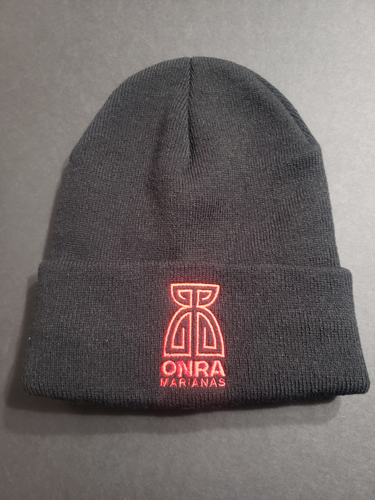 Beanie Black Red Latte