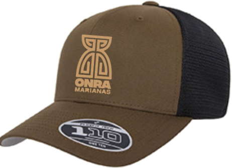Coyote Brown & Black Hat (Brwn Rim) with Beige Latte