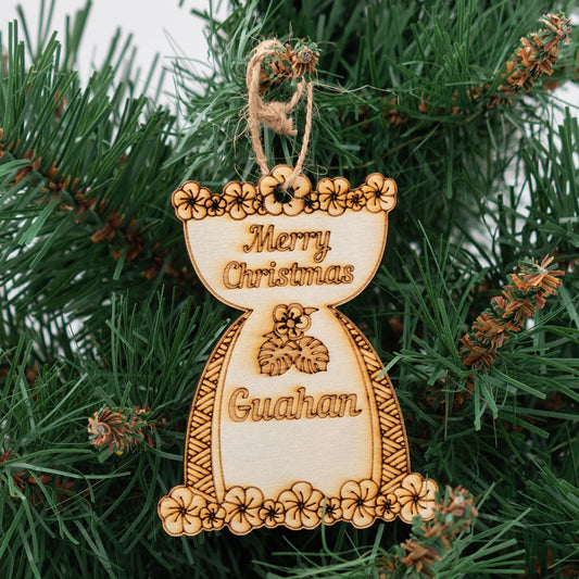 Guahan Merry Christmas Lemmai Ornament