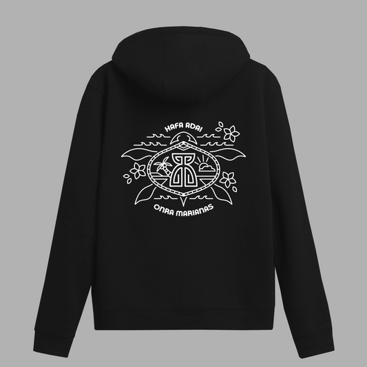 Hafa Adai & Turtle Zip-up Hoodie