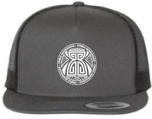 Grey & Black Hat with White Onra Marianas